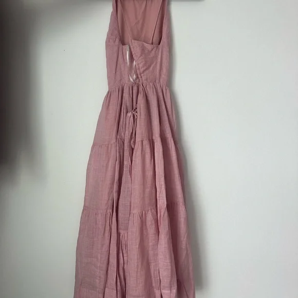 Elegant Pink Strappy Dress - Picture 5 of 6